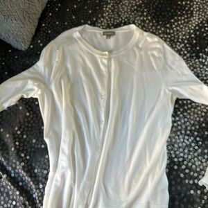 Women’s cardigan sweater - white